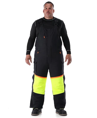 RefrigiWear Men's FrostFlex Insulated Bib Overalls - Flexible, Water-Repellent, Thermal Protection for Extreme Cold
