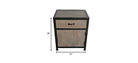 Elegant Wood End Table with Drawer for Easy Storage