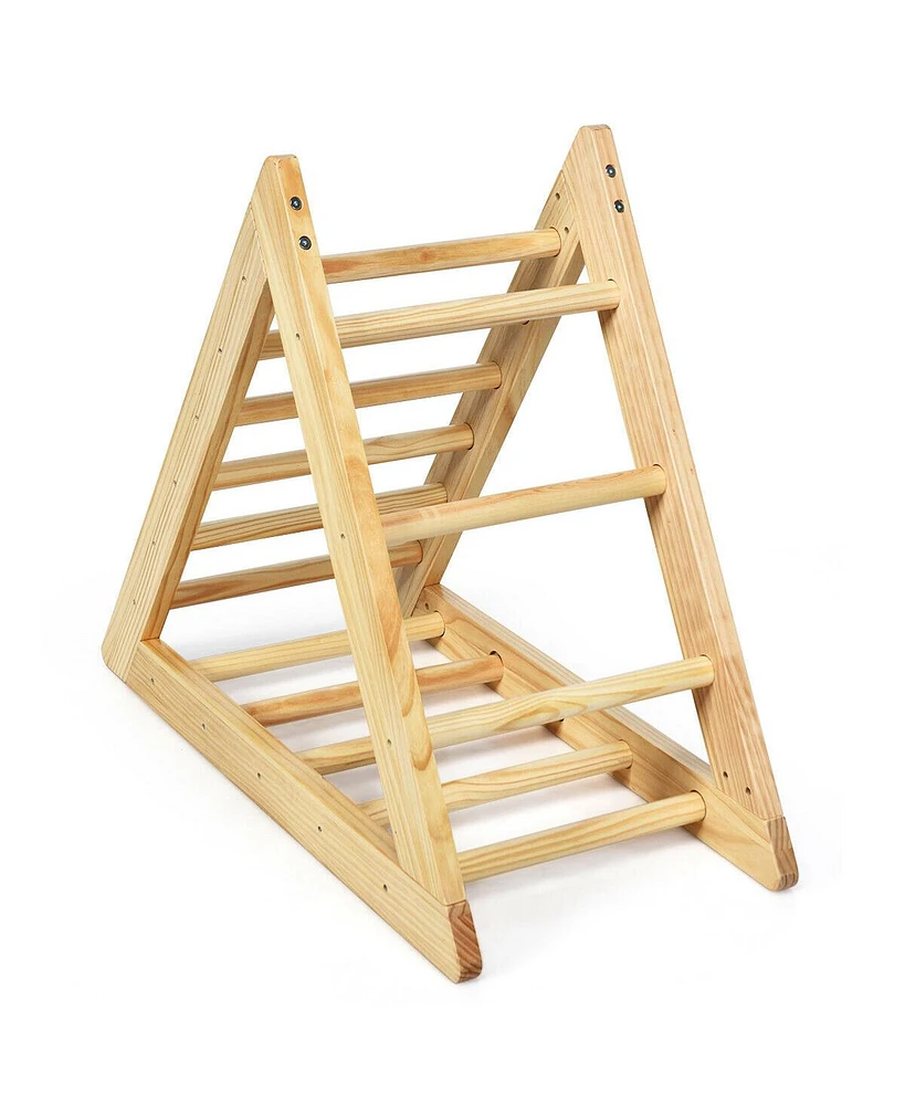 Wooden Triangle Climber for Toddler Step Training