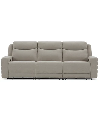 Kristyan 3-Pc. Fabric Sofa with 3 Power Recliners