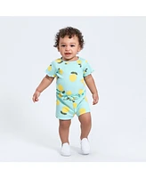 Gerber Toddler Girls 3-Pack Pull-On Knit Shorts, Lemons, 5T