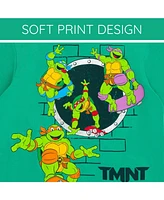 Teenage Mutant Ninja Turtles Toddler Boys Donatello Leonardo Michelangelo Raphael T-Shirt and Shorts Outfit Set to