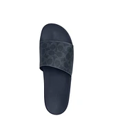 Coach Men's Denim Signature Canvas Slide