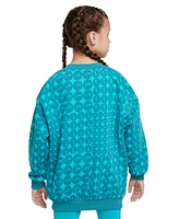 Nike Big Girls Sportswear Club Fleece Oversized Crewneck Sweatshirt
