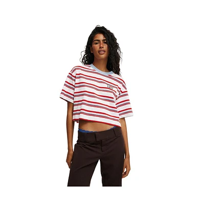 Cotton On Women's Lcn Cropped Boxy Graphic Tee