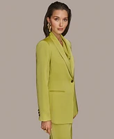 Donna Karan New York Women's Satin One-Button Jacket, Regular & Petite