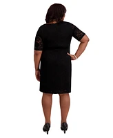 Kasper Women's Lace-Sleeve Sheath Dress, Regular & Plus Sizes
