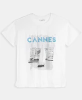 On 34th Women's Cannes Print T-Shirt, Exclusively at Macy's