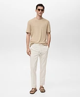 Mango Men's Pinstripe Linen Pants