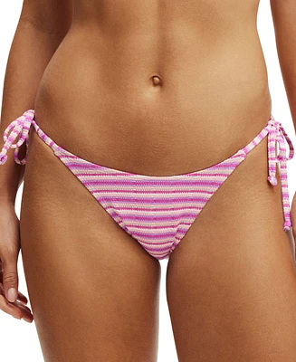 Cotton On Women's Side-Tie Brazilian Bikini Bottoms