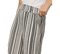 Sanctuary Women's Palm Cotton Wide-Leg Pull-On Pants