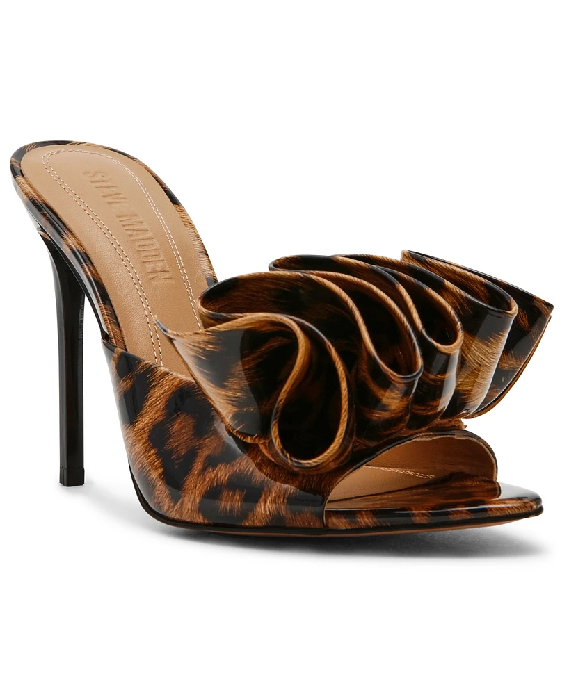Steve Madden Women's Affinity Ruffle High-Heel Dress Mules