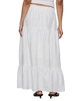 Sanctuary Women's The Prairie Linen Tiered Maxi Skirt