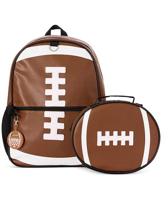 InMocean Boys Football Backpack, Keychain & Lunch Bag Set