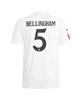 Adidas Men's Jude Bellingham White Real Madrid 2024/25 Home Authentic Player Jersey