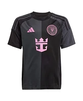 Adidas Big Boys and Girls Luis Suarez Black Inter Miami Cf 2025 The Fortitude Kit Replica Player Jersey