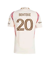 Adidas Men's Christian Benteke Natural D.c. United 2025 The Soul Kit Authentic Player Jersey