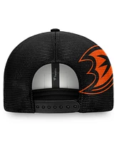 Fanatics Men's Black/White Anaheim Ducks Block Party Snapback Hat