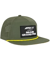 Insomniac Men's Olive F1 2025 Miami Grand Prix Performance Snapback Hat