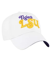 '47 Brand Women's White Lsu Tigers Pensacola Clean Up Adjustable Hat