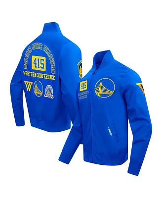 Pro Standard Men's Royal Golden State Warriors Area Code Full-Zip Jacket