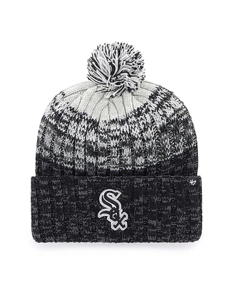 '47 Brand Big Boys and Girls Black Chicago White Sox Cascade Cuffed with Pom Knit Hat