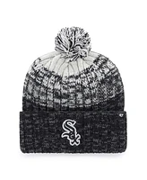 '47 Brand Big Boys and Girls Black Chicago White Sox Cascade Cuffed with Pom Knit Hat