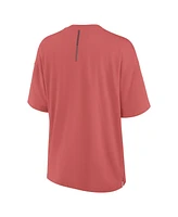 Formula 1 Women's Red Oversized Elements Raw Edge Future Ground T-Shirt