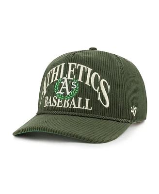 '47 Brand Men's Dark Green Athletics Pitchout Rope Hitch Adjustable Hat