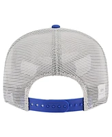 New Era Men's Philadelphia 76ers Blue Victory Grove Split Panel 9FIFTY Snapback Hat