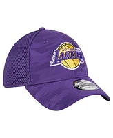 New Era Men's Purple Los Angeles Lakers Subtle Camo 39THIRTY Flex Hat