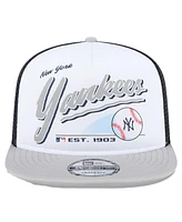 New Era Big Boys and Girls White New York Yankees Retro 9FIFTY Snapback Hat