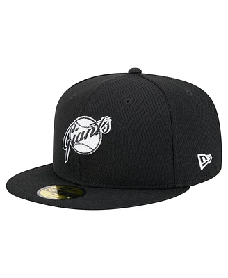 New Era Men's Black San Francisco Giants 2025 Clubhouse 59FIFTY Fitted Hat