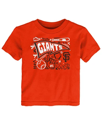Outerstuff Toddler Orange San Francisco Giants Ball Park Fun T-Shirt