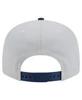 New Era Men's Gray/Navy Atlanta Braves 2-Tone Color Pack 9FIFTY Snapback Hat