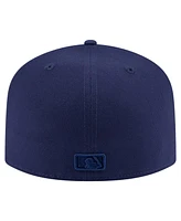New Era Men's Navy Cleveland Guardians Color Pack A-Frame 59FIFTY Fitted Hat