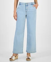 Style & Co Petite Wide-Leg Jeans, Exclusively at Macy's