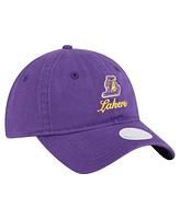New Era Women's Purple Los Angeles Lakers Gameday Preppy 9TWENTY Adjustable Hat