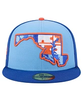 New Era Men's Blue Aberdeen IronBirds Authentic Collection 59FIFTY Fitted Hat