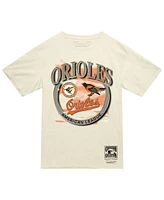 Mitchell & Ness Men's Cream Baltimore Orioles Crown Jewels T-Shirt