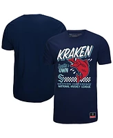 Mitchell & Ness Men's Deep Sea Blue Seattle Kraken Local Food T-Shirt
