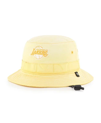 '47 Brand Men's Gold Los Angeles Lakers Buxton Garment Washed Bucket Hat