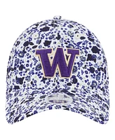 New Era Women's White Washington Huskies Blooming 9TWENTY Adjustable Hat