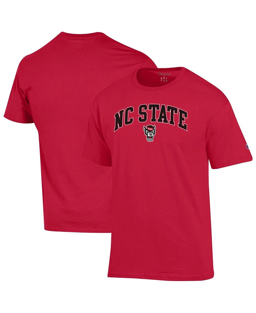 Champion Men's Red Nc State Wolfpack Arch Over Logo T-Shirt
