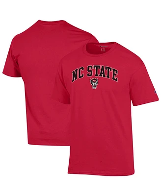 Champion Men's Red Nc State Wolfpack Arch Over Logo T-Shirt