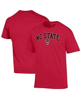 Champion Men's Red Nc State Wolfpack Arch Over Logo T-Shirt