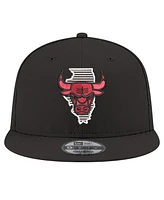 New Era Men's Black Chicago Bulls State Pride 9FIFTY Snapback Hat