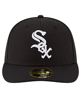 New Era Men's Black Chicago White Sox 125th Anniversary Low Profile 59FIFTY Fitted Hat