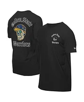 New Era Men's Black Golden State Warriors Sugar Skulls T-Shirt