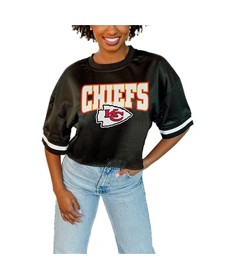Gameday Couture Women's Black Kansas City Chiefs Game Face Fashion Jersey